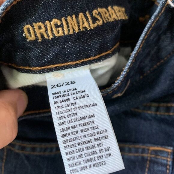 26X28 American Eagle Outfitter Original Straight Dark Wash Blue Jeans - Picture 16 of 16